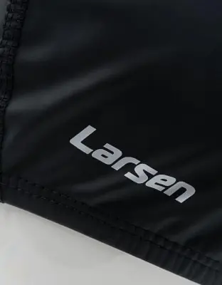 картинка Шапочка для плавания Larsen 3059 черная,серебряная,синяя 